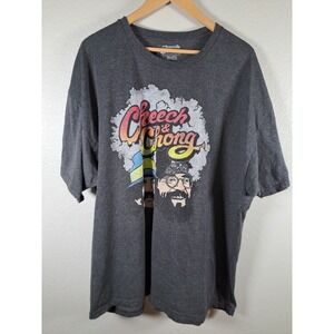 Cheech & Chong Graphic T-Shirt Mens 4XL Charcoal Grey Cotton Short Sleeve Tee